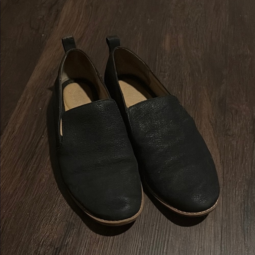 Black Leather Men's Loafers